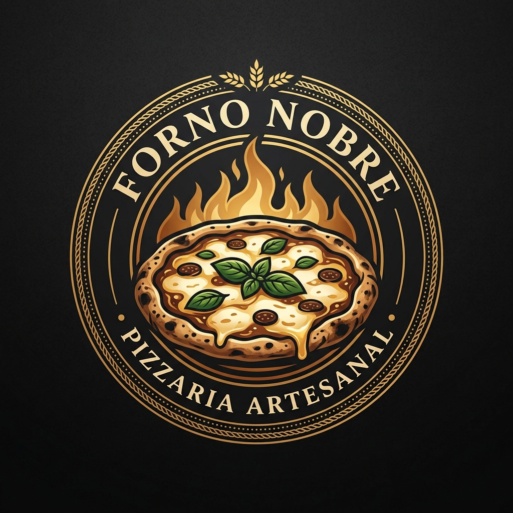 Logo Pizzaria Forno Nobre